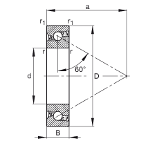 ǽ|S BSB025062-2RS-T, | a = 60㣬ƹɂ(c)ܷ