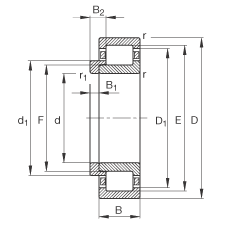 ALS NJ348-E-M1 + HJ348E,  DIN 5412-1 ˜ʵҪߴ,  L ȦλS, ɷx, ּ