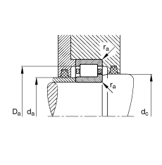 ALS NJ348-E-M1 + HJ348E,  DIN 5412-1 ˜ʵҪߴ,  L ȦλS, ɷx, ּ