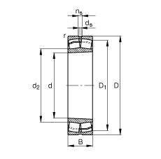 {(dio)ĝLS 22326-E1-K, (j) DIN 635-2 (bio)(zhn)Ҫߴ, FF 1:12