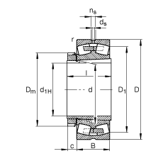 {(dio)ĝLS 22340-K-MB + H2340, (j) DIN 635-2 ˜ʵҪߴ, F׺;o