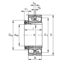 {(dio)ĝLS 230/630-B-K-MB + H30/630, (j) DIN 635-2 (bio)(zhn)Ҫߴ, F׺;o