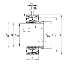 {(dio)ĝLS 22215-E1-K + AH315G, (j) DIN 635-2 (bio)(zhn)Ҫߴ, F׺ж