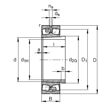 {(dio)ĝLS 23240-B-K-MB + AH3240, (j) DIN 635-2 (bio)(zhn)Ҫߴ, F׺ж